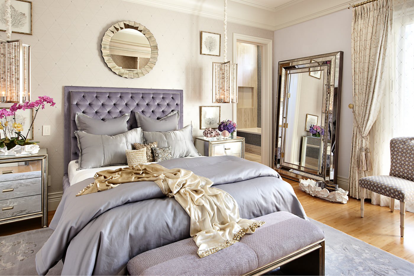 Glamorous Glitter Bedroom Decor