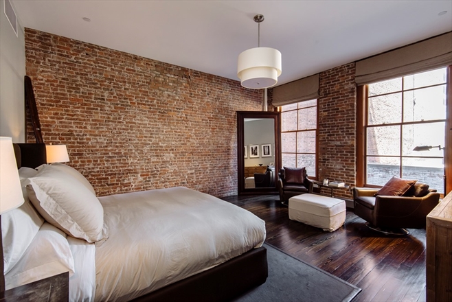 industrial modern manhattan soho new york loft condo facebook co founder 8.75 million shop room ideas brick wall design idea mark zuckerberg house