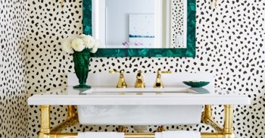 cheetah leopard print powder room black and white gold washroom vanity sink ideas luxury decor home black ceiling paint wallpaper diy shop room ideas black and white tiles design pinterest decor