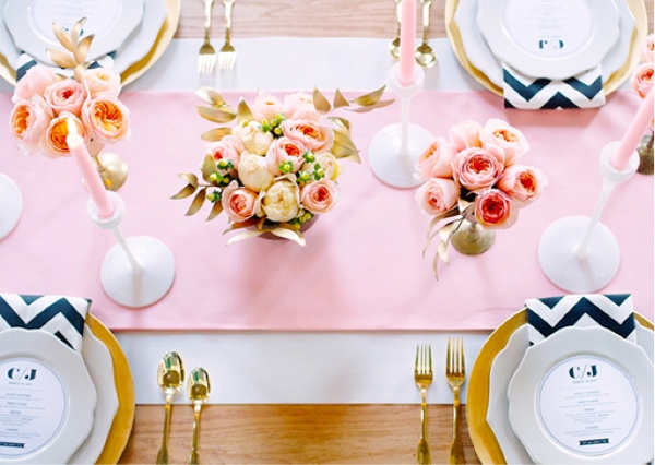 black white chevron table setting tableware tablescape pink girly theme pinterest inspiration wedding shower bridal shop room ideas how to set table