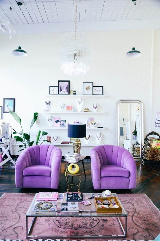 purple violet lilac tulip chairs family living room persian colourful rug moroccan swedish white accent wall pinterest inspiration floating shelves shop room ideas