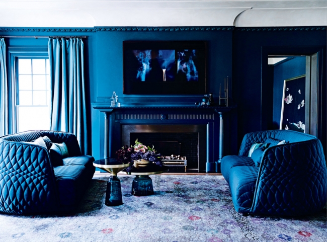 quilted velvet navy blue sea turquise sofa couches setting design style ideas moody pinterest inspiration curtains georgian mansion shop room ideas