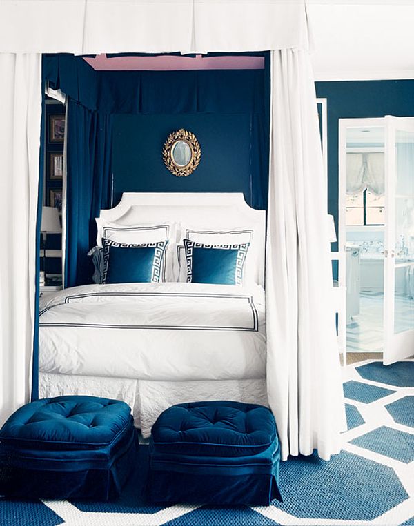 blue-greek-modern-bedroom-velvet-ottoman-canopy-bed-style-design-ideas-girly-feminine-traditional-bedroom-double-mattress-princess-theme-coastal-design-decorating-decor