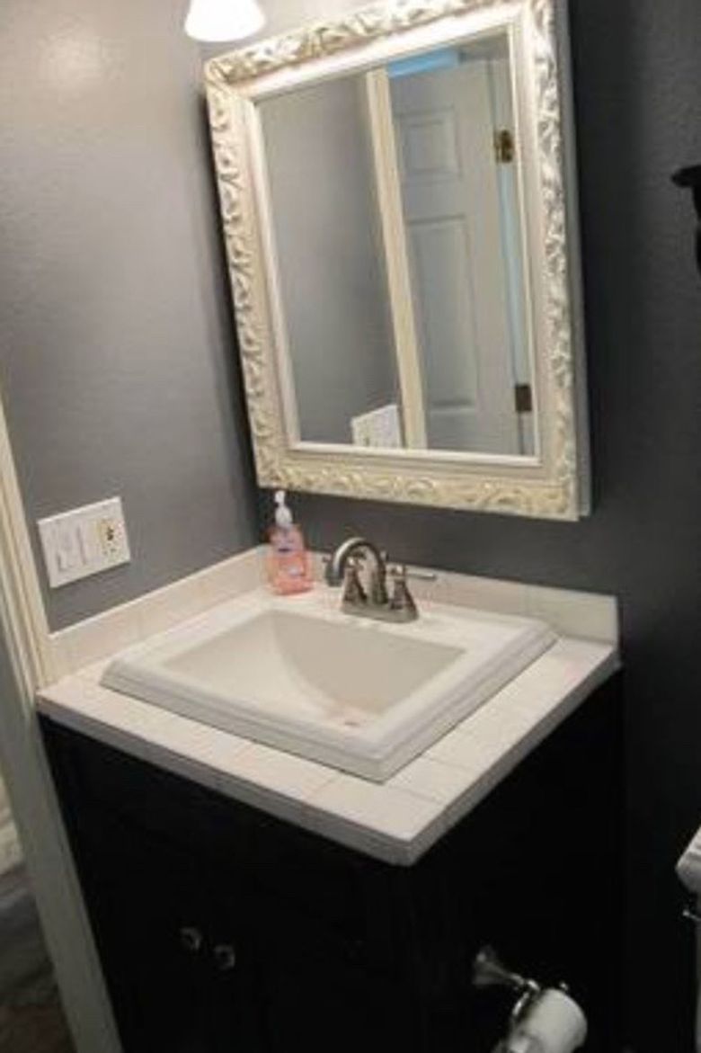 how to small bathroom decorate renovation before and after photos black and gray bathroom