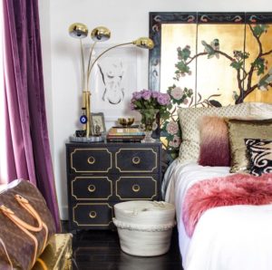 louis vuitton bag decor black white jewel color toned purple curtains  bedroom black dresser diy ikea hacks glam boho bohemian look inspiration –  Shop Room Ideas