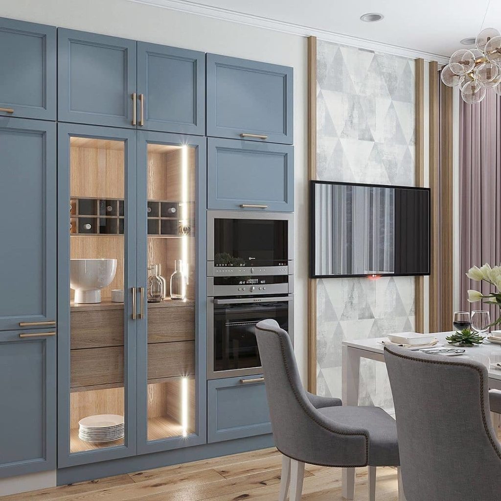 Featured image of post Gray Modern Blue Kitchen Cabinets - Schedule a free online appointment with a kitchen expert.